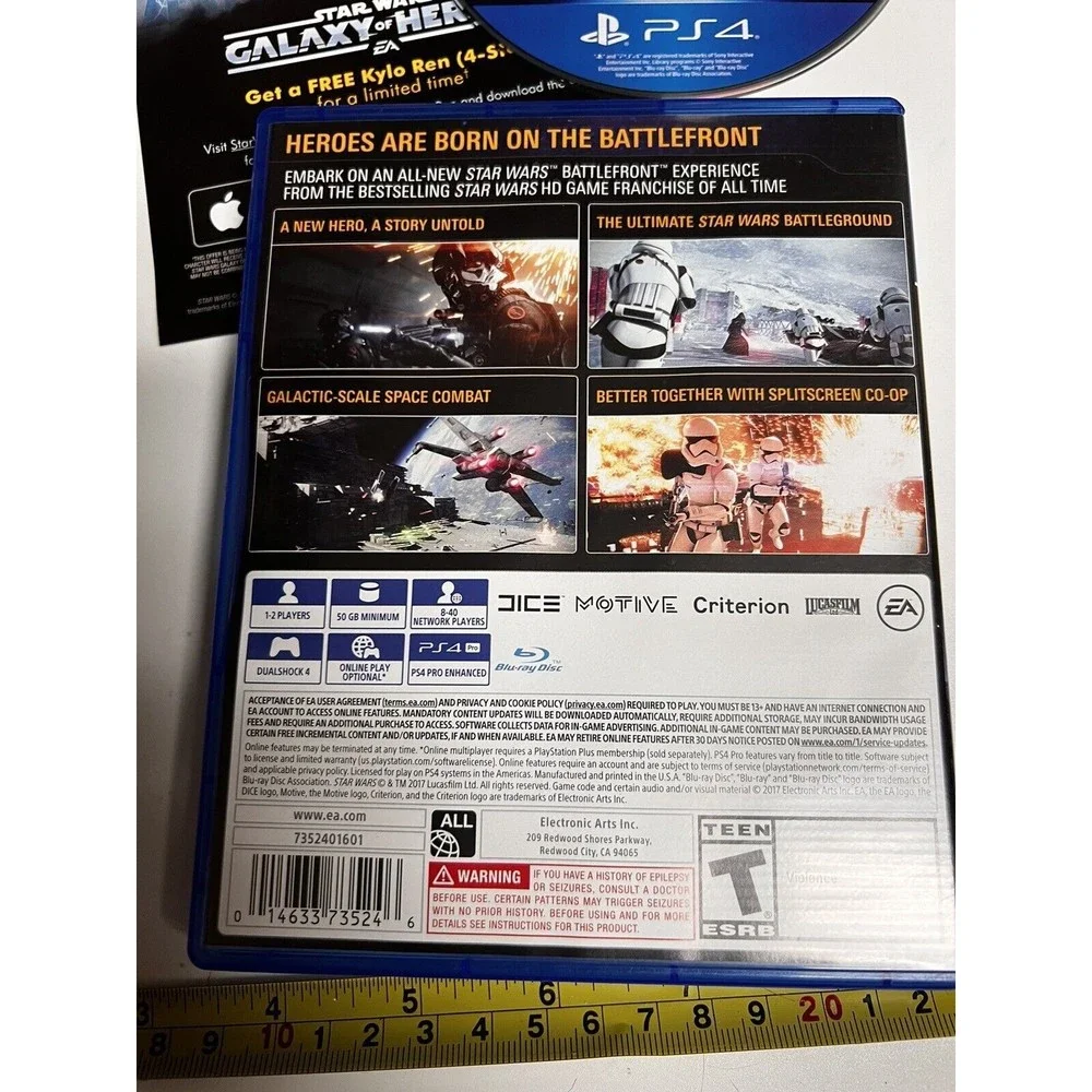 Star Wars Battlefront‎ II Sony PlayStation 4 PS4 Game 162308